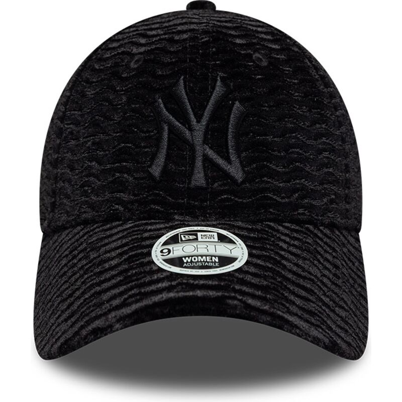 lippikset-kaareva-musta-saadettava-nauha-9forty-velour-new-york-yankees-mlb-new-era