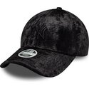 lippikset-kaareva-musta-saadettava-nauha-9forty-pattern-velour-new-york-yankees-mlb-new-era