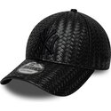 lippikset-kaareva-musta-snapback-9forty-pu-weave-new-york-yankees-mlb-new-era
