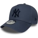 lippikset-kaareva-sininen-snapback-9forty-e-frame-league-essential-new-york-yankees-mlb-new-era