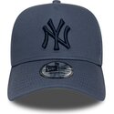 lippikset-kaareva-sininen-snapback-9forty-e-frame-league-essential-new-york-yankees-mlb-new-era