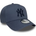 lippikset-kaareva-sininen-snapback-9forty-e-frame-league-essential-new-york-yankees-mlb-new-era