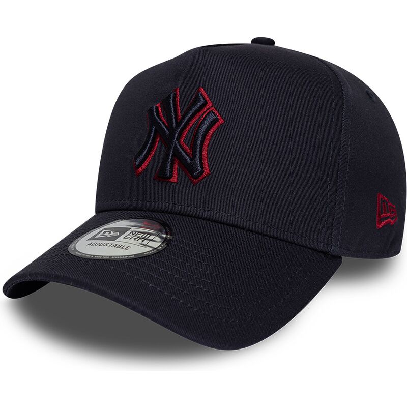 lippikset-kaareva-laivastonsininen-snapback-9forty-e-frame-team-outline-new-york-yankees-mlb-new-era