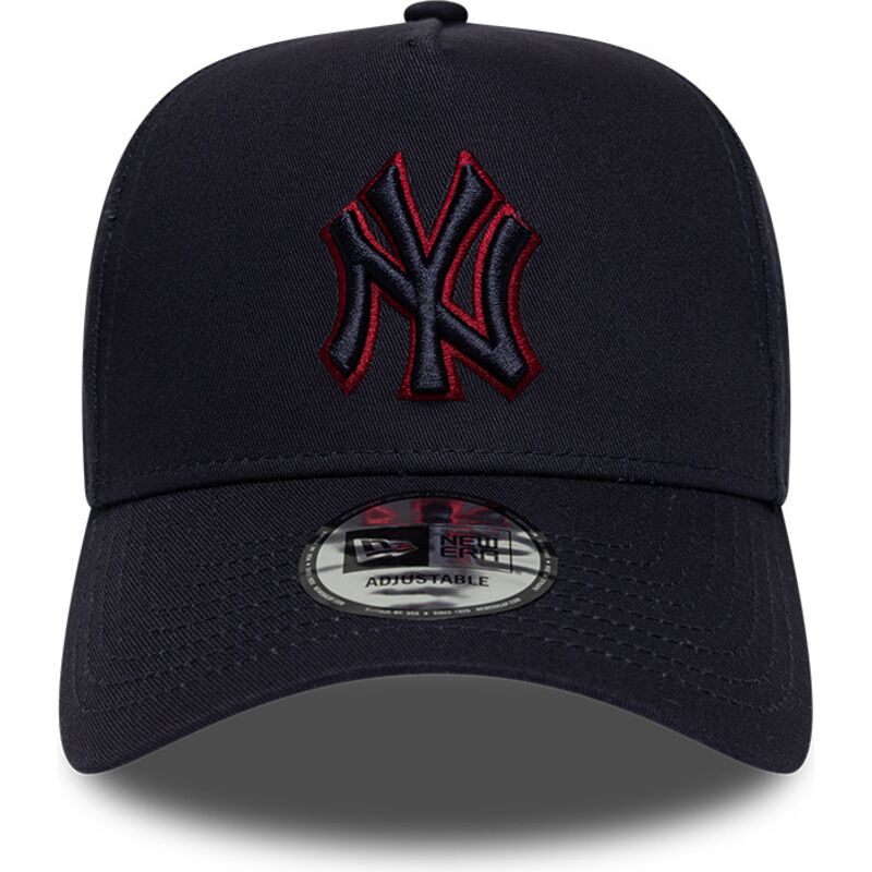 lippikset-kaareva-laivastonsininen-snapback-9forty-e-frame-team-outline-new-york-yankees-mlb-new-era