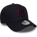 lippikset-kaareva-laivastonsininen-snapback-9forty-e-frame-team-outline-new-york-yankees-mlb-new-era