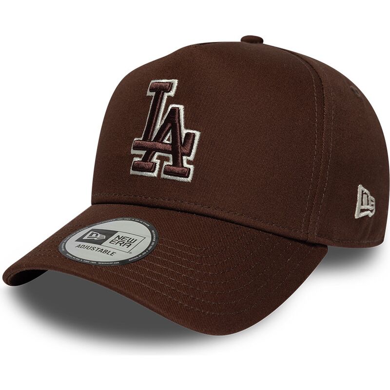 lippikset-kaareva-ruskea-snapback-9forty-e-frame-team-outline-los-angeles-dodgers-mlb-new-era