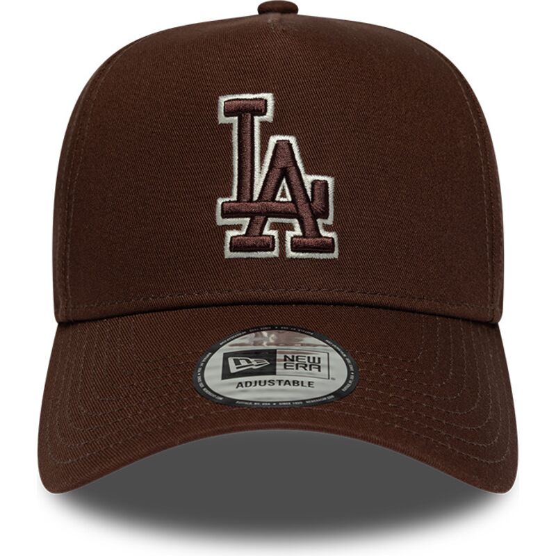 lippikset-kaareva-ruskea-snapback-9forty-e-frame-team-outline-los-angeles-dodgers-mlb-new-era
