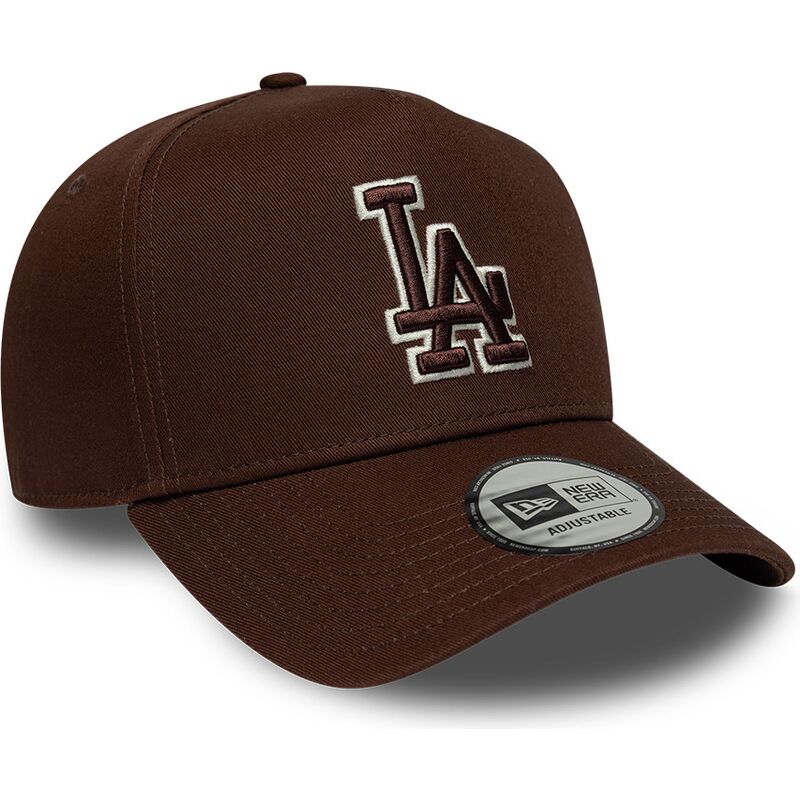 lippikset-kaareva-ruskea-snapback-9forty-e-frame-team-outline-los-angeles-dodgers-mlb-new-era
