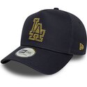 lippikset-kaareva-laivastonsininen-snapback-9forty-dorado-e-frame-metallic-outline-los-angeles-dodgers-mlb-new-era