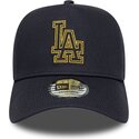 lippikset-kaareva-laivastonsininen-snapback-9forty-dorado-e-frame-metallic-outline-los-angeles-dodgers-mlb-new-era