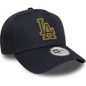 lippikset-kaareva-laivastonsininen-snapback-9forty-dorado-e-frame-metallic-outline-los-angeles-dodgers-mlb-new-era