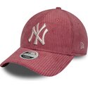 lippikset-kaareva-vaaleanpunainen-saadettava-nauha-9forty-m-crown-chunky-cord-new-york-yankees-mlb-new-era