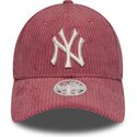 lippikset-kaareva-vaaleanpunainen-saadettava-nauha-9forty-m-crown-chunky-cord-new-york-yankees-mlb-new-era