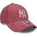 lippikset-kaareva-vaaleanpunainen-saadettava-nauha-9forty-m-crown-chunky-cord-new-york-yankees-mlb-new-era