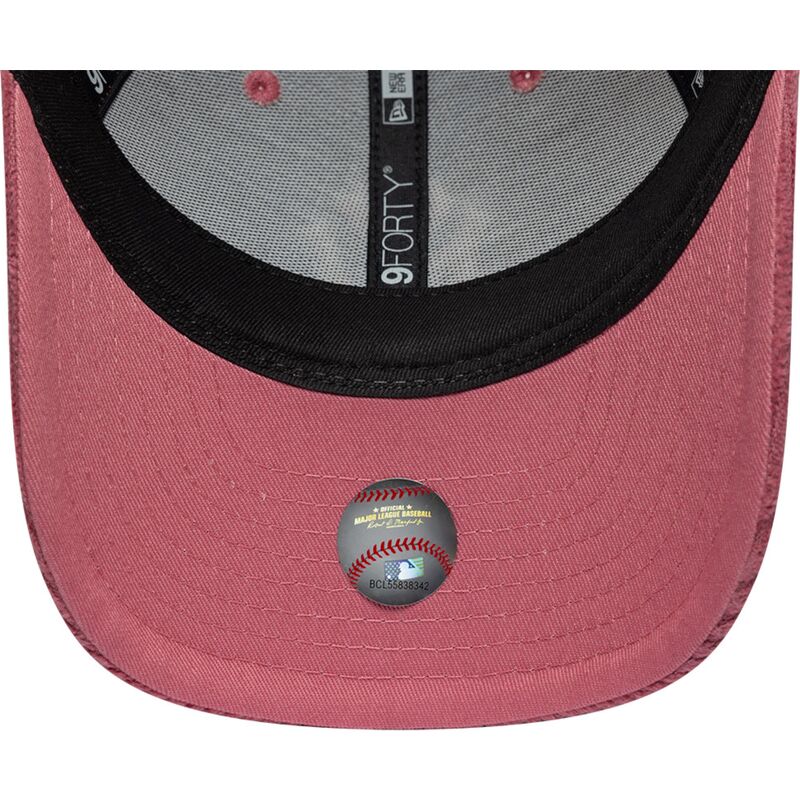 lippikset-kaareva-vaaleanpunainen-saadettava-nauha-9forty-m-crown-chunky-cord-new-york-yankees-mlb-new-era
