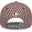 lippikset-kaareva-punainen-saadettava-nauha-9forty-m-crown-houndstooth-new-york-yankees-mlb-new-era