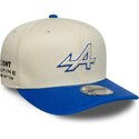 lippikset-kaareva-beige-snapback-9seventy-stretch-snap-contrast-visor-alpine-f1-team-formula-1-new-era