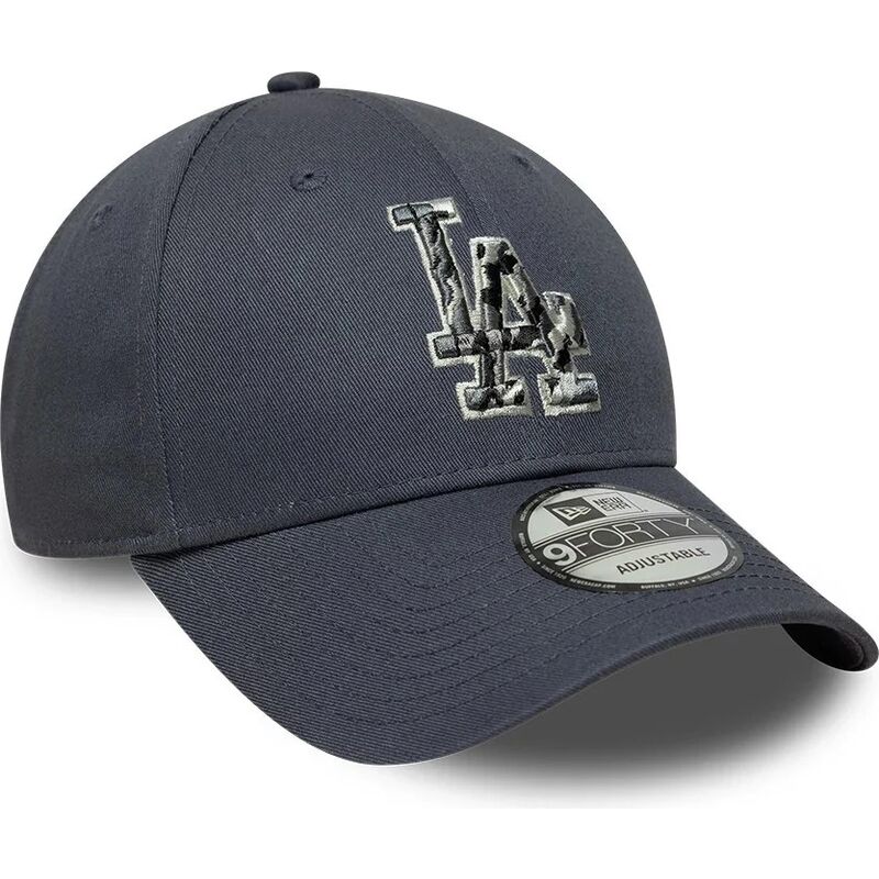lippikset-kaareva-harmaa-saadettava-nauha-9forty-outline-camo-los-angeles-dodgers-mlb-new-era