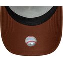 lippikset-kaareva-rekka-ruskea-snapback-e-frame-outline-new-york-yankees-mlb-new-era