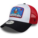 lippikset-kaareva-rekka-monivarinen-snapback-lapsille-a-frame-patch-superman-dc-comics-new-era