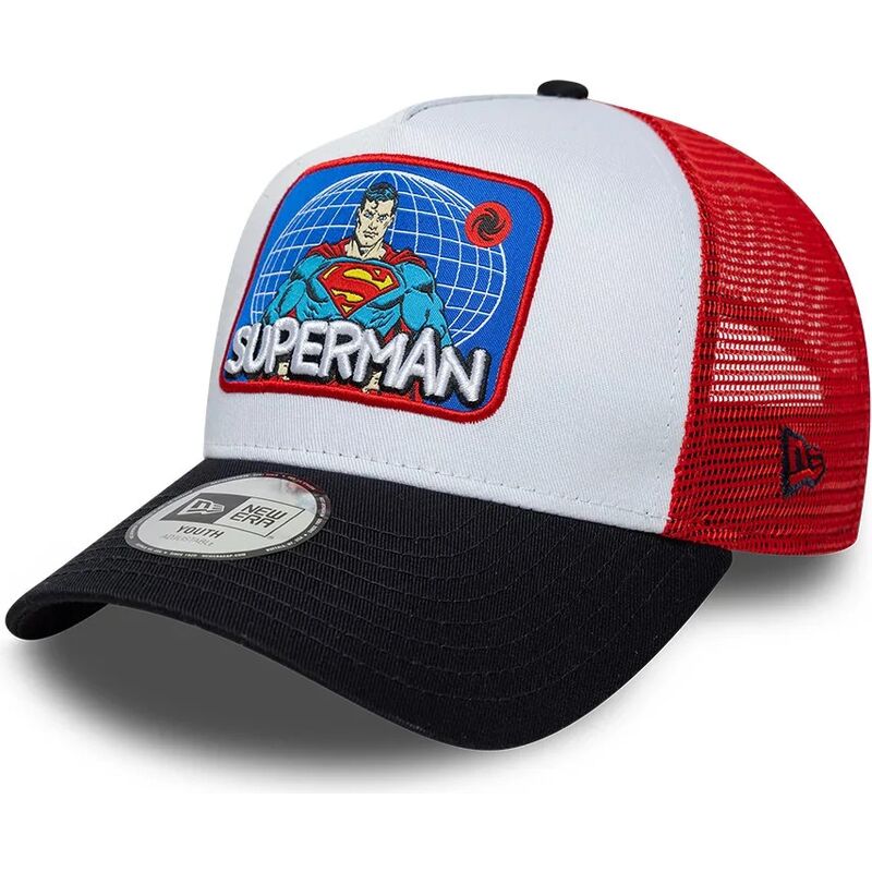 lippikset-kaareva-rekka-monivarinen-snapback-lapsille-a-frame-patch-superman-dc-comics-new-era