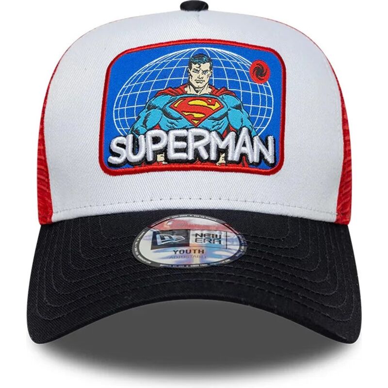 lippikset-kaareva-rekka-monivarinen-snapback-lapsille-a-frame-patch-superman-dc-comics-new-era