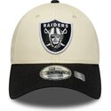 lippikset-kaareva-beige-saadettava-nauha-9forty-colour-block-las-vegas-raiders-nfl-new-era