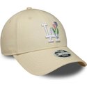 lippikset-kaareva-beige-saadettava-nauha-9forty-flower-icon-los-angeles-dodgers-mlb-new-era