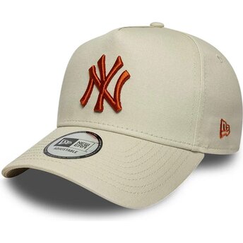 Lippikset kaareva beige snapback E Frame League Essential New York Yankees MLB New Era