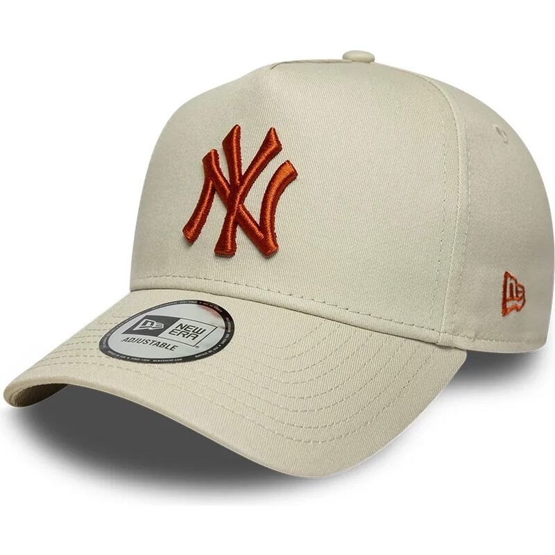lippikset-kaareva-beige-snapback-e-frame-league-essential-new-york-yankees-mlb-new-era