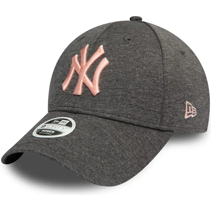 lippikset-kaareva-harmaa-saadettava-nauha-rosa-9forty-tech-jersey-new-york-yankees-mlb-new-era