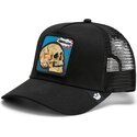 lippikset-kaareva-rekka-musta-snapback-cancelled-skull-pop-art-strikes-back-the-farm-goorin-bros