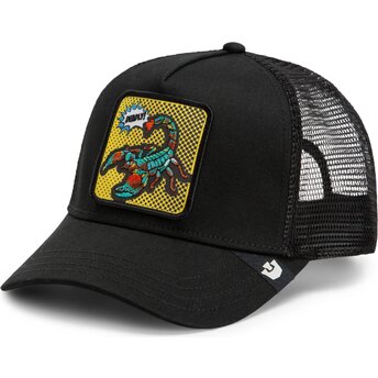Lippikset kaareva rekka musta snapback Deadly Scorpion Pop Art Strikes Back The Farm Goorin Bros.