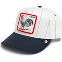 lippikset-kaareva-harmaa-snapback-pinstripe-rooster-cock-playmakers-the-farm-goorin-bros