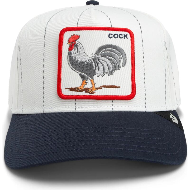 lippikset-kaareva-harmaa-snapback-pinstripe-rooster-cock-playmakers-the-farm-goorin-bros