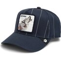 lippikset-kaareva-rekka-laivastonsininen-snapback-pinstripe-lone-wolf-playmakers-the-farm-goorin-bros