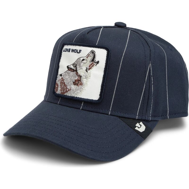 lippikset-kaareva-rekka-laivastonsininen-snapback-pinstripe-lone-wolf-playmakers-the-farm-goorin-bros