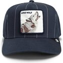 lippikset-kaareva-rekka-laivastonsininen-snapback-pinstripe-lone-wolf-playmakers-the-farm-goorin-bros