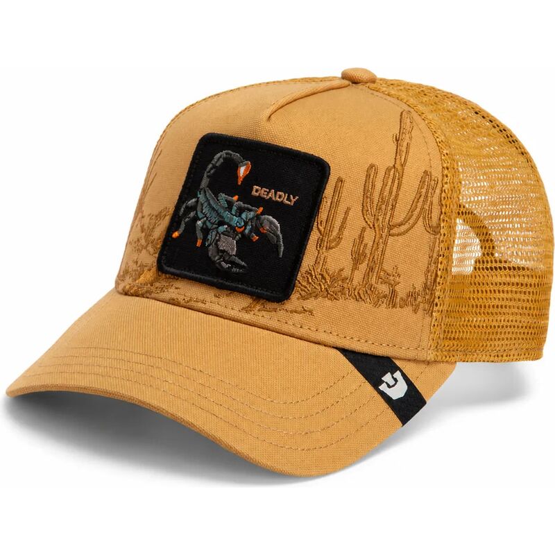 lippikset-kaareva-rekka-ruskea-snapback-scorpion-badlands-deadly-the-farm-goorin-bros