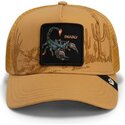 lippikset-kaareva-rekka-ruskea-snapback-scorpion-badlands-deadly-the-farm-goorin-bros
