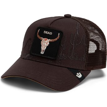 Lippikset kaareva rekka ruskea snapback Skull Badlands Dead The Farm Goorin Bros.
