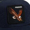 lippikset-kaareva-rekka-laivastonsininen-snapback-eagle-badlands-freedom-the-farm-goorin-bros