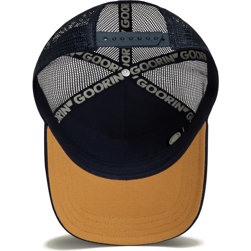 lippikset-kaareva-rekka-laivastonsininen-snapback-eagle-badlands-freedom-the-farm-goorin-bros