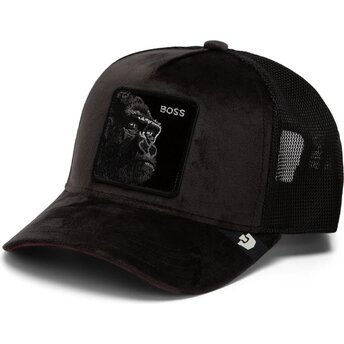 Lippikset kaareva rekka musta snapback Velour Boss The Farm Goorin Bros.