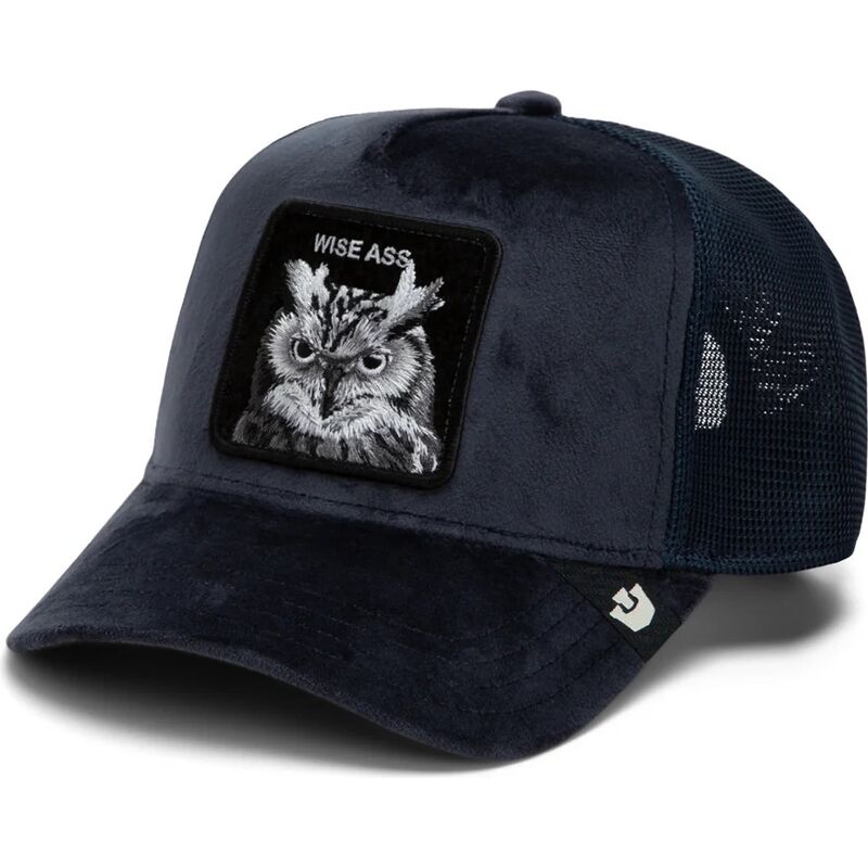 lippikset-kaareva-rekka-laivastonsininen-snapback-velour-wise-ass-the-farm-goorin-bros