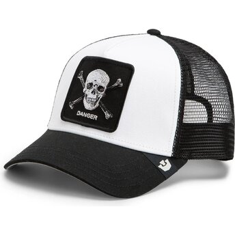 Lippikset kaareva rekka musta snapback Danger Skull and Crossbones Original Recipe The Farm Goorin Bros.