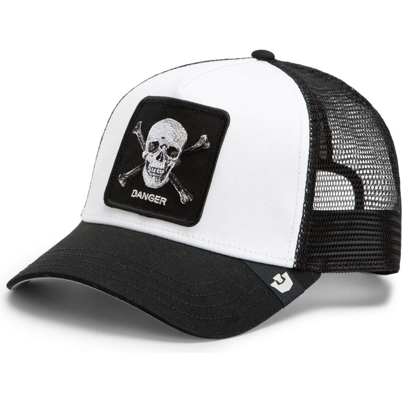 lippikset-kaareva-rekka-musta-snapback-danger-skull-and-crossbones-original-recipe-the-farm-goorin-bros