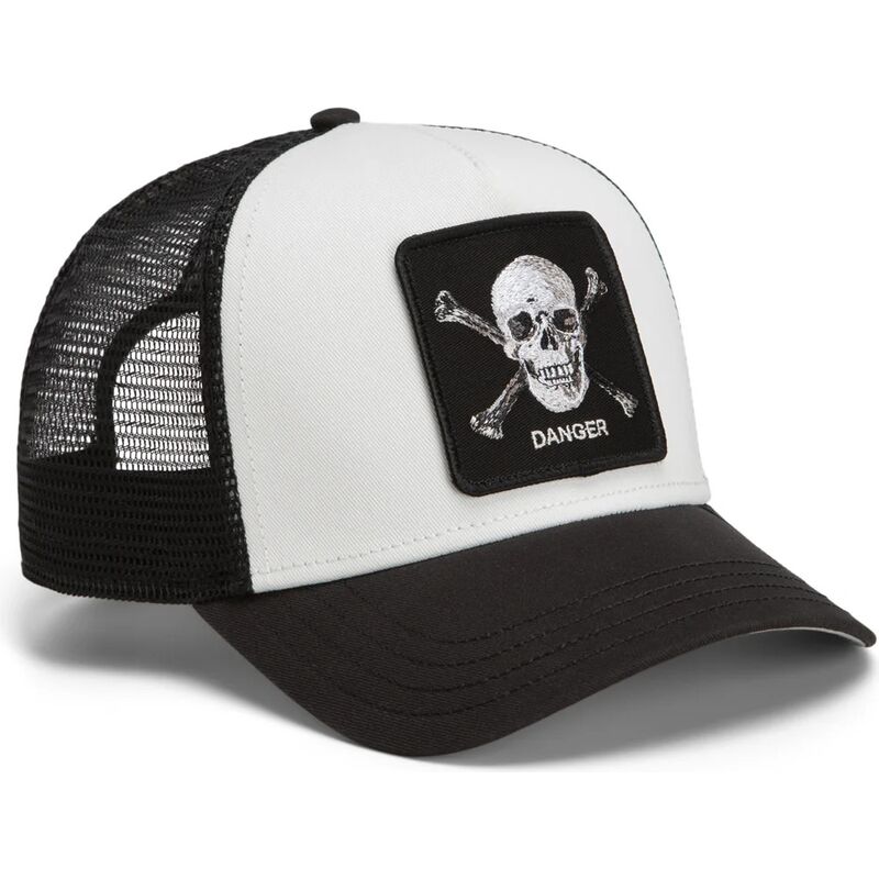 lippikset-kaareva-rekka-musta-snapback-danger-skull-and-crossbones-original-recipe-the-farm-goorin-bros