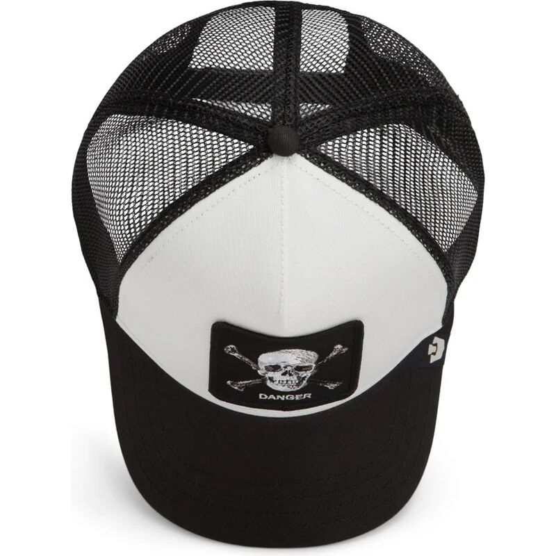 lippikset-kaareva-rekka-musta-snapback-danger-skull-and-crossbones-original-recipe-the-farm-goorin-bros