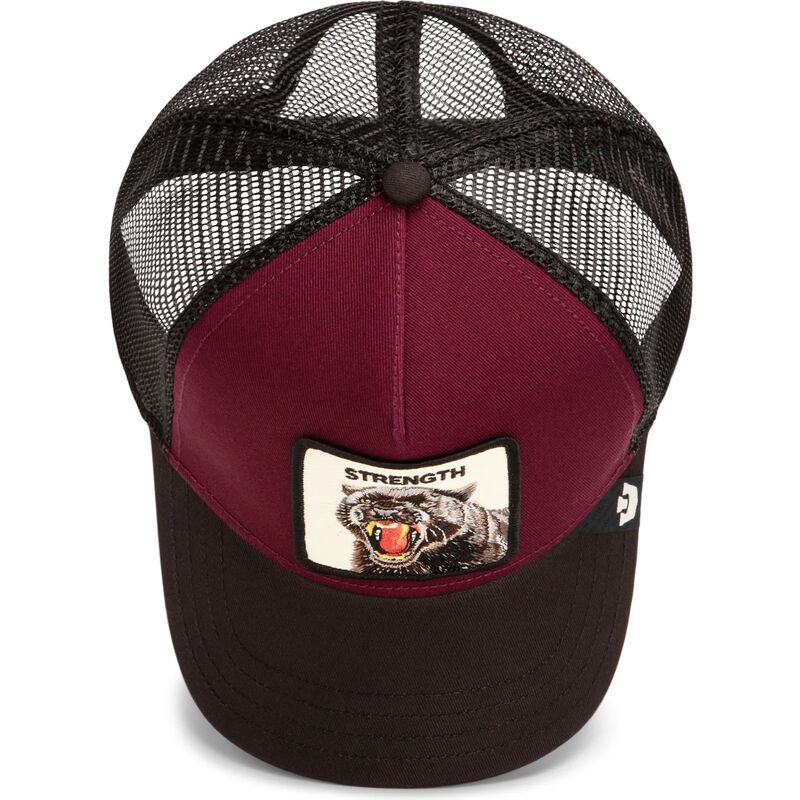 lippikset-kaareva-rekka-punainen-snapback-strength-panther-original-recipe-the-farm-goorin-bros